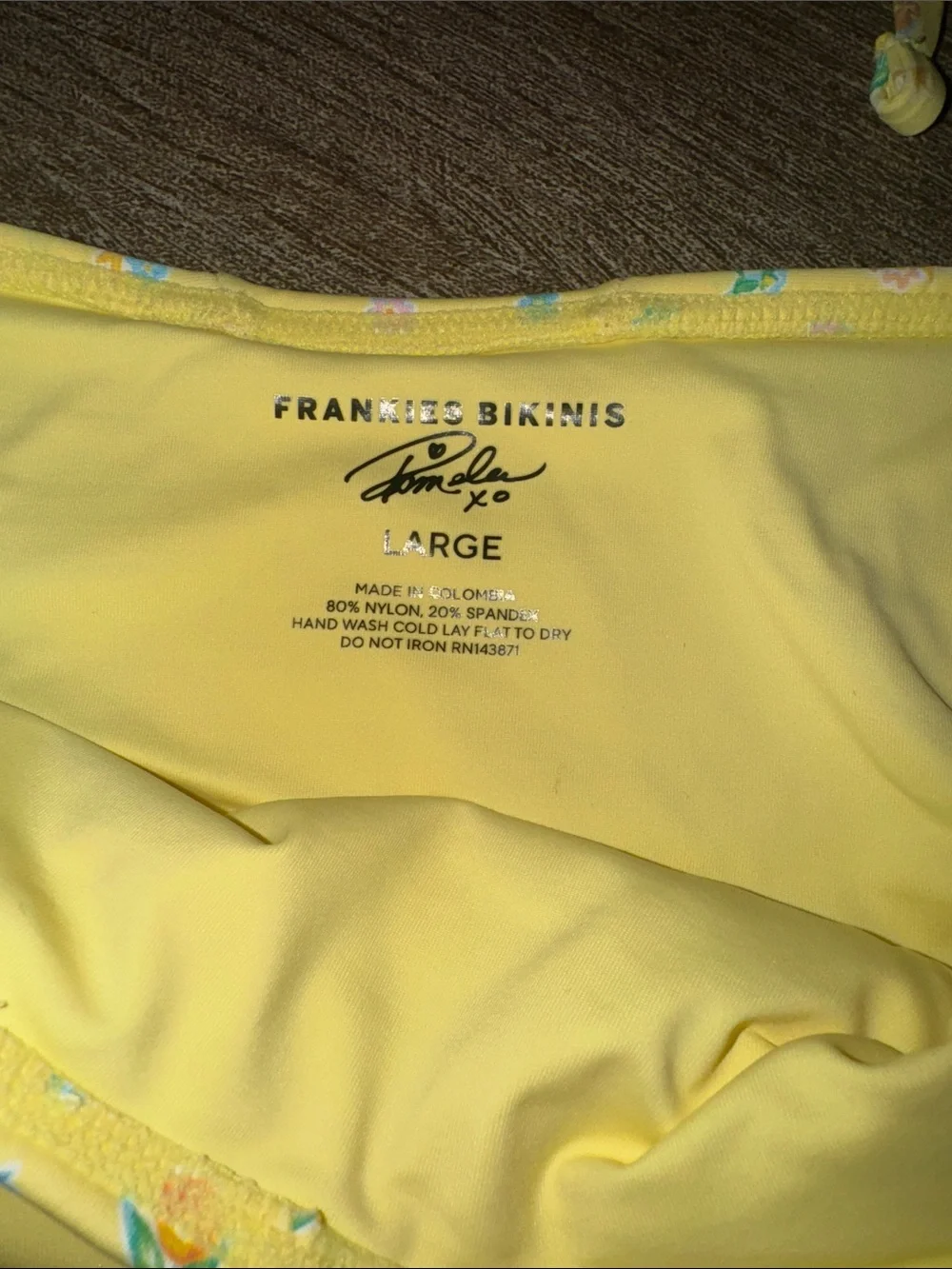 Frankies / Pam Anderson Bikinis Bright Yellow Bikini Bottom